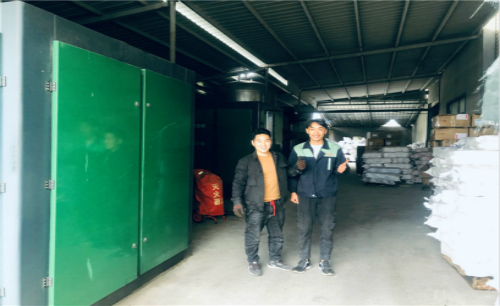 萨震节能空压机售后服务精英为绍兴客户多台空压机做例行巡检！